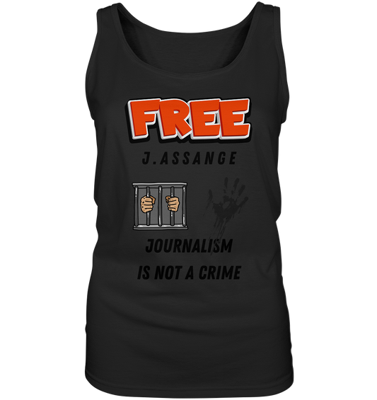 FREE J. ASSANGE - JOURNALISM IS NOT A CRIME (2 Grafiken) - Ladies Collection 21% Rabatt bis zum Halving 2024) - Ladies Tank-Top