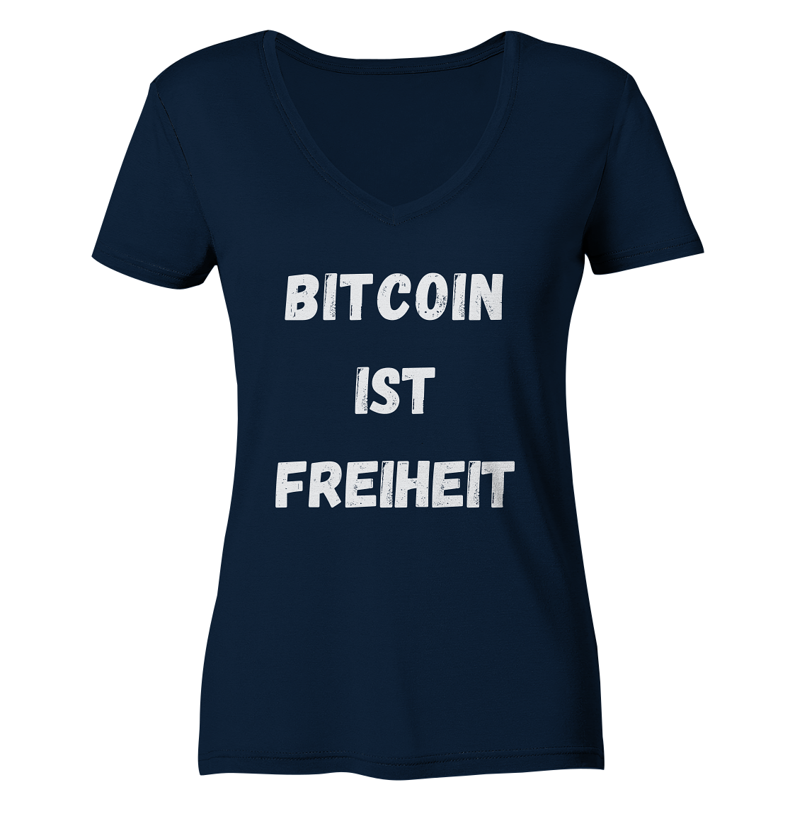 BITCOIN IST FREIHEIT - LADIES COLLECTION 21% automat. Rabatt bis zum Halving 2024  - Ladies V-Neck Shirt
