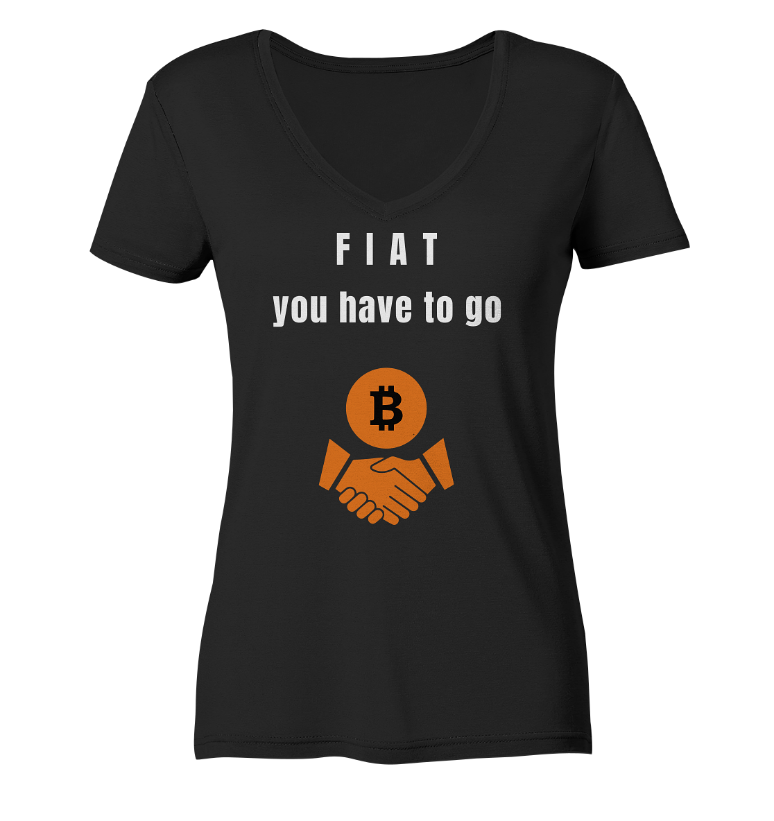FIAT you have to go (Ladies Collection 21% Rabatt bis zum Halving 2024)  - Ladies V-Neck Shirt