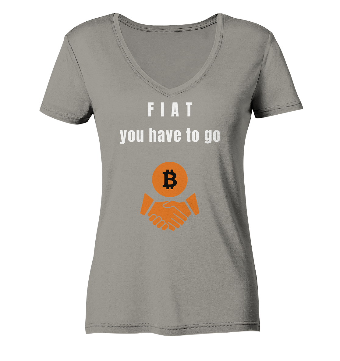 FIAT you have to go (Ladies Collection 21% Rabatt bis zum Halving 2024)  - Ladies V-Neck Shirt