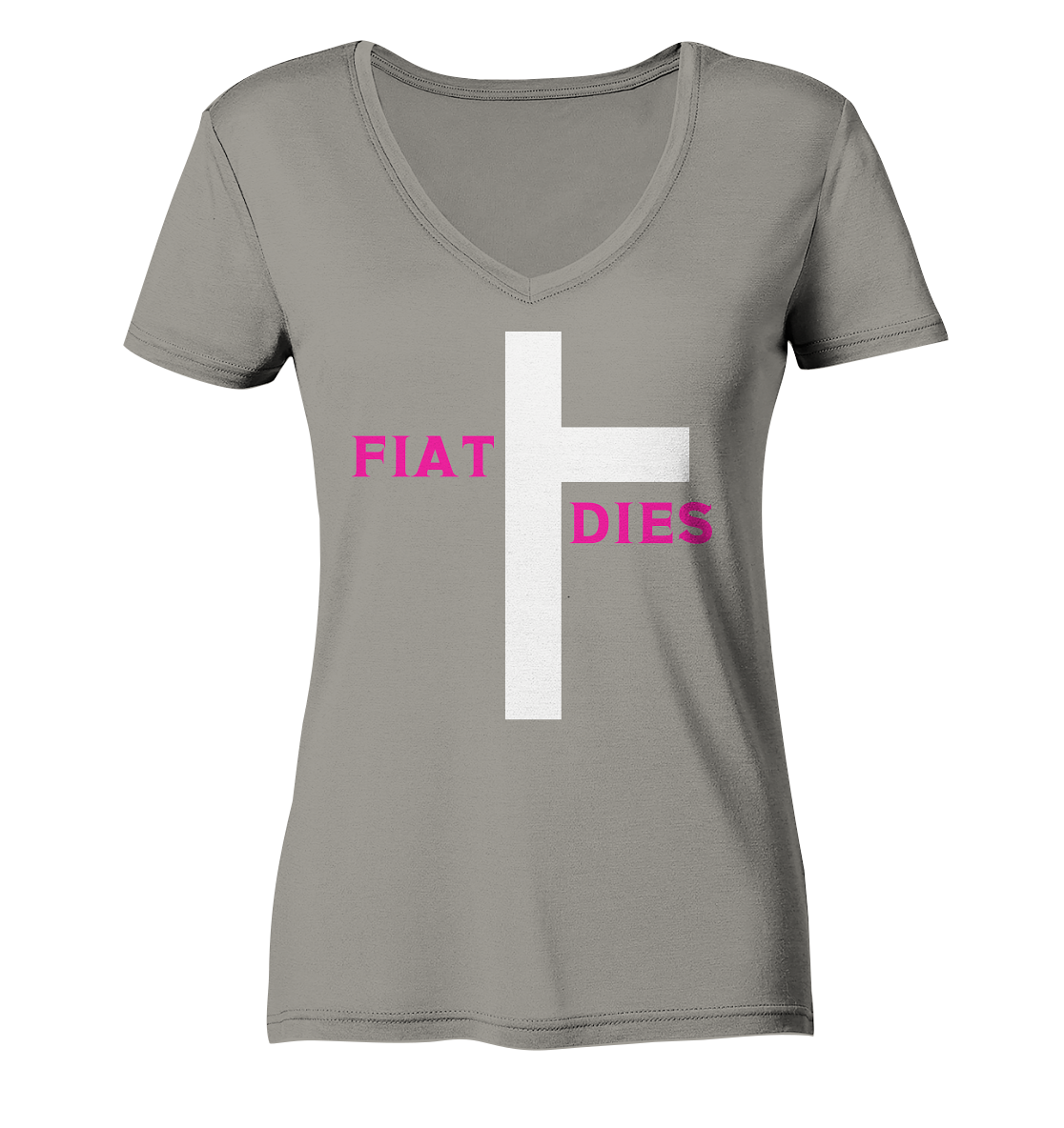 FIAT DIES (pink / pink) - Ladies Collection  - Ladies V-Neck Shirt