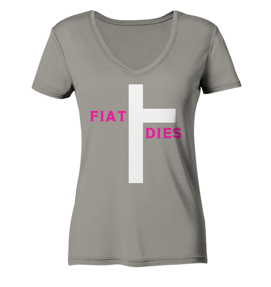 FIAT DIES (pink / pink) - Ladies Collection  - Ladies V-Neck Shirt