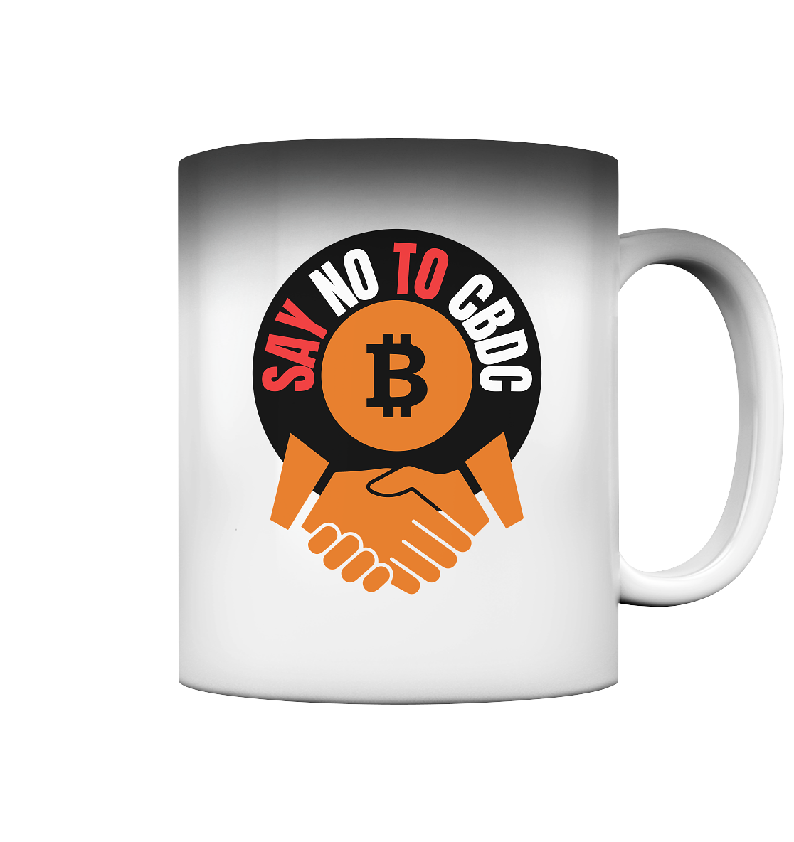 SAY NO TO CBDC (handshake)  - Magic Mug