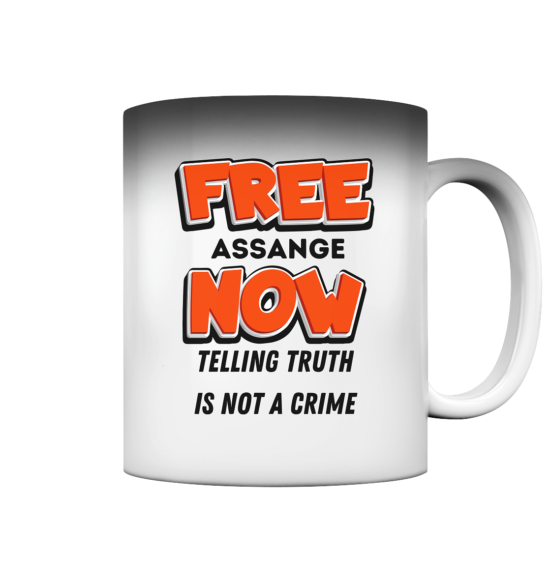FREE ASSANGE NOW - TELLING TRUTH IS NOT A CRIME - Magic Mug