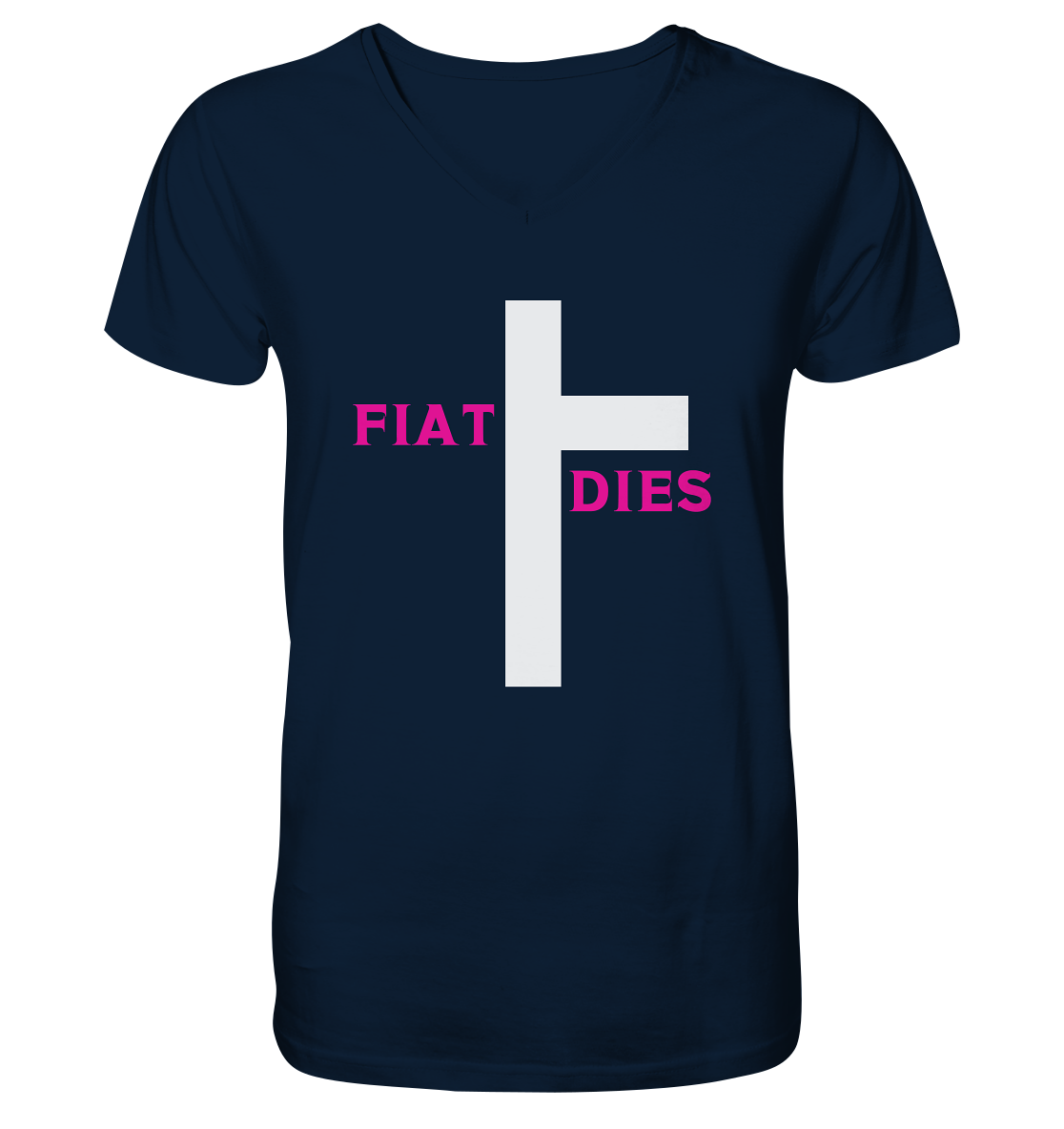 FIAT DIES  - Mens Organic V-Neck Shirt