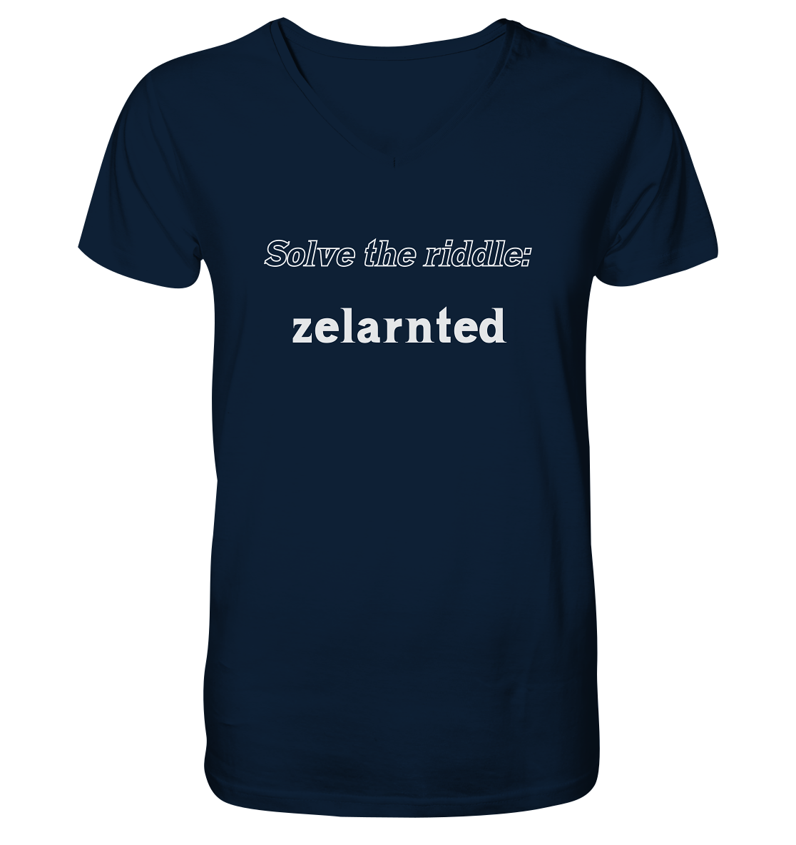 SOLVE THE RIDDLE - zelarnted - Mens Organic V-Neck Shirt