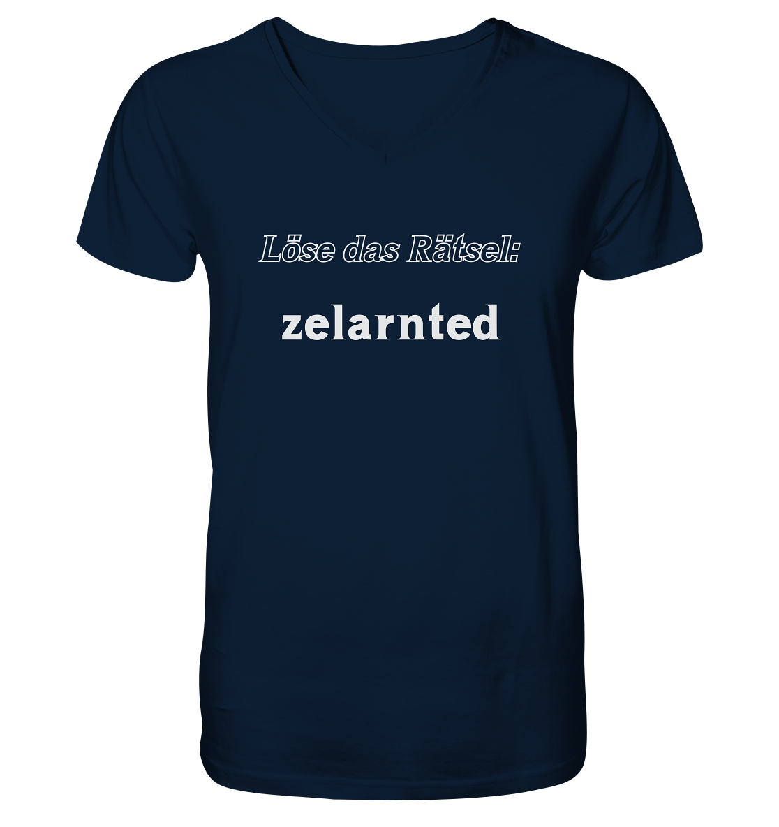 Löse das Rätsel - zelarnted - Mens Organic V-Neck Shirt