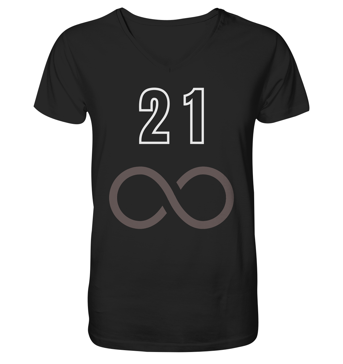 21 unendlich - Mens Organic V-Neck Shirt