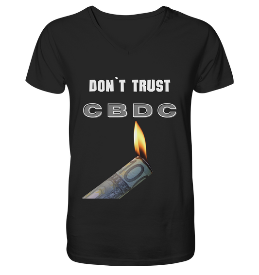 DON`T TRUST CBDC - Mens Organic V-Neck Shirt