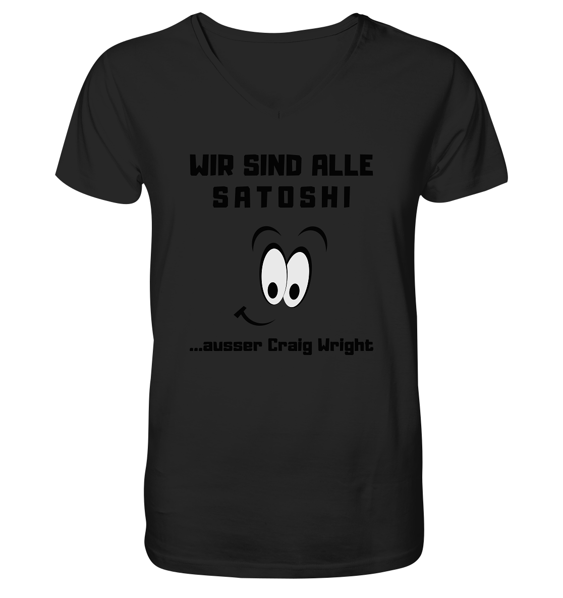 WIR SIND ALLE SATOSHI... ausser Craig White - Mens Organic V-Neck Shirt