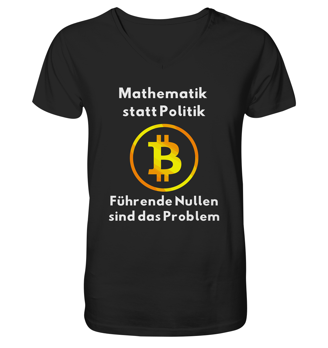 Mathematik statt Politik - führende Nullen sind (überall) das Problem ;-) - Mens Organic V-Neck Shirt
