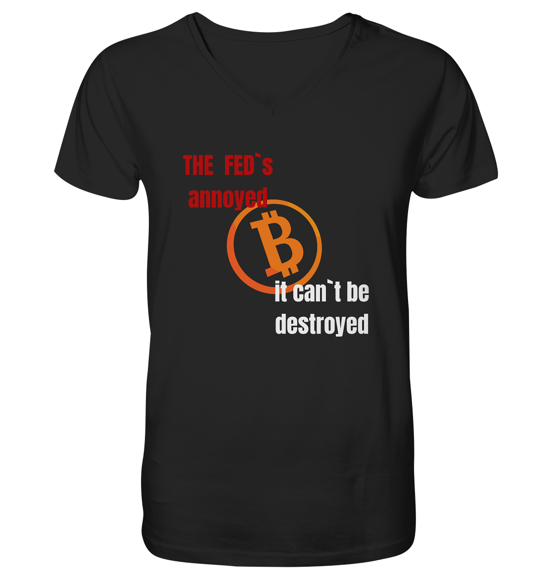 The FEDs annoyed... (gerade, versetzt) - Mens Organic V-Neck Shirt