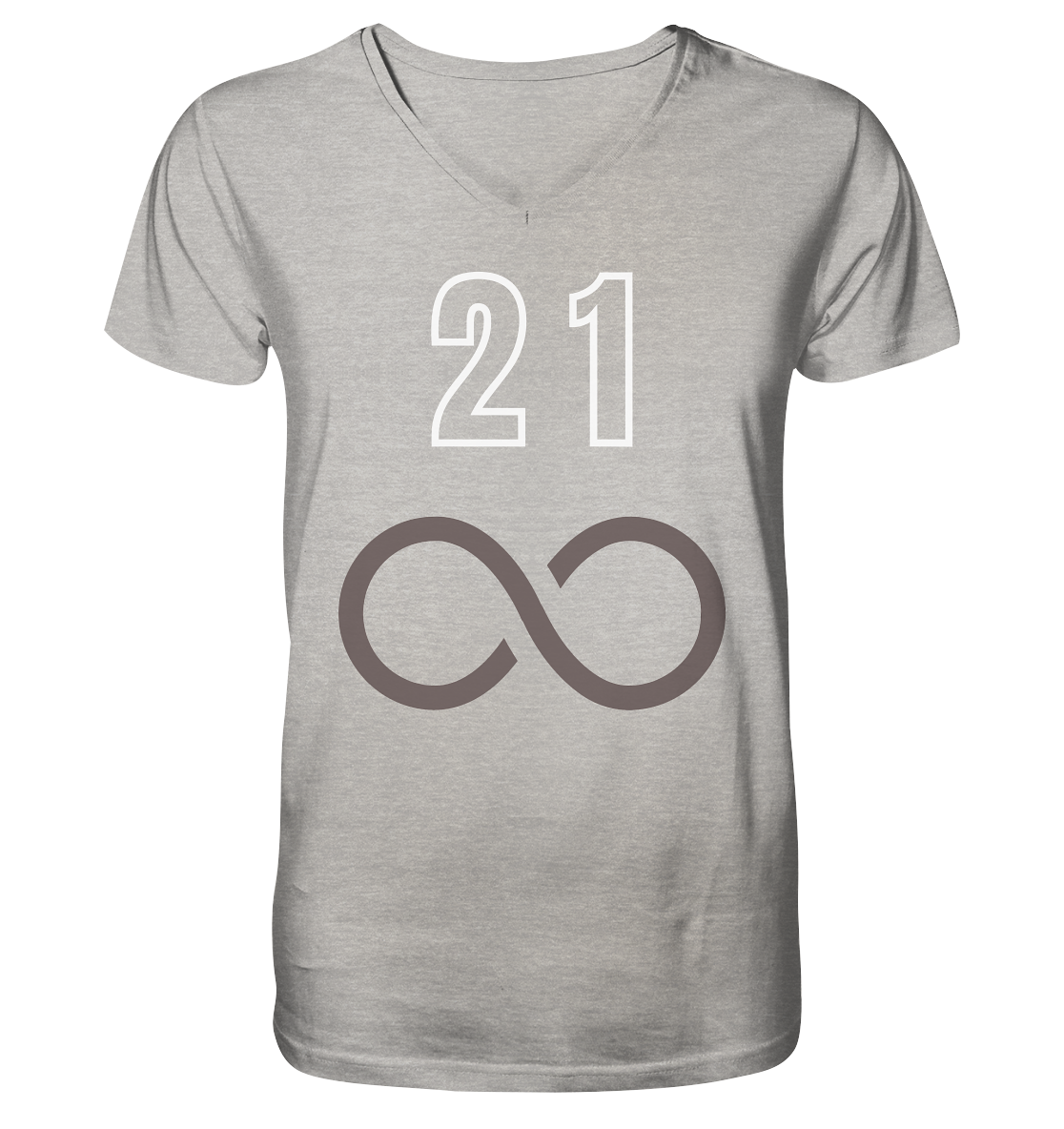 21 unendlich - Mens Organic V-Neck Shirt