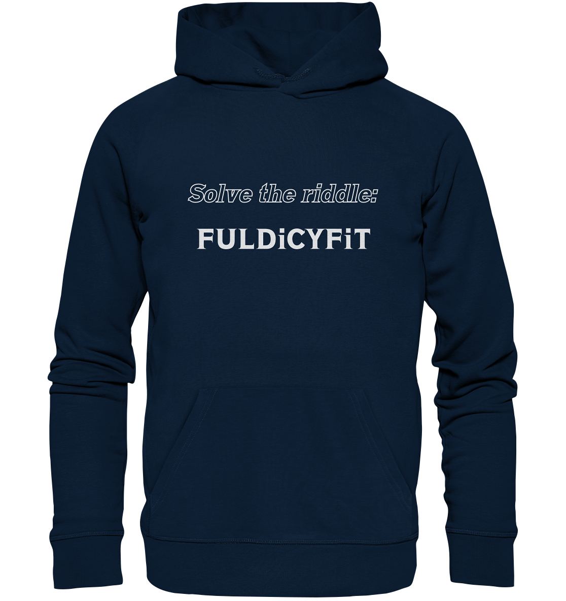 SOLVE THE RIDDLE - FULDiCYFiT - Organic Basic Hoodie