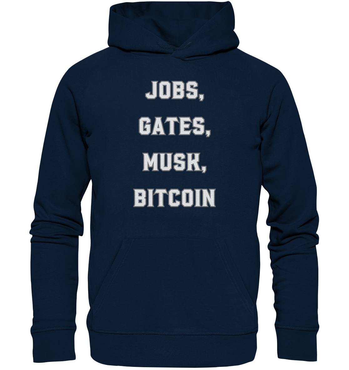 Steve Jobs, Bill Gates, Elon Musk, BITCOIN - Organic Basic Hoodie