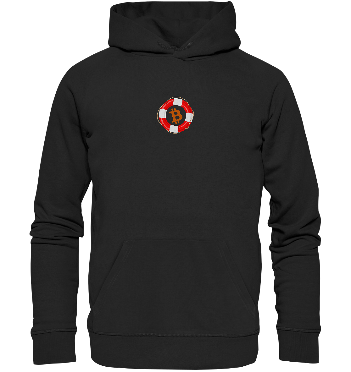 Minimalistisch Rettungsring Bitcoin - Organic Basic Hoodie