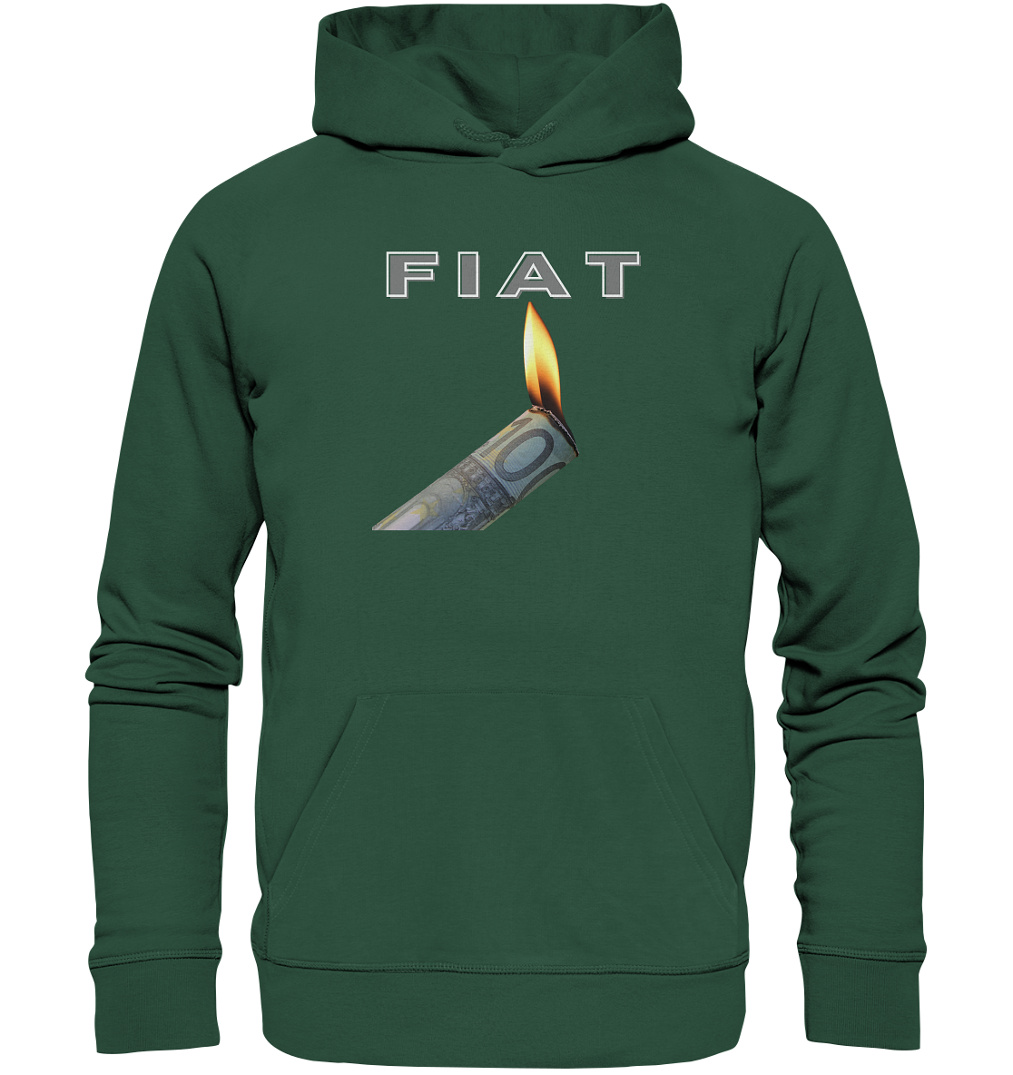 Fiat verbrennt Deine Zukunft - Organic Basic Hoodie