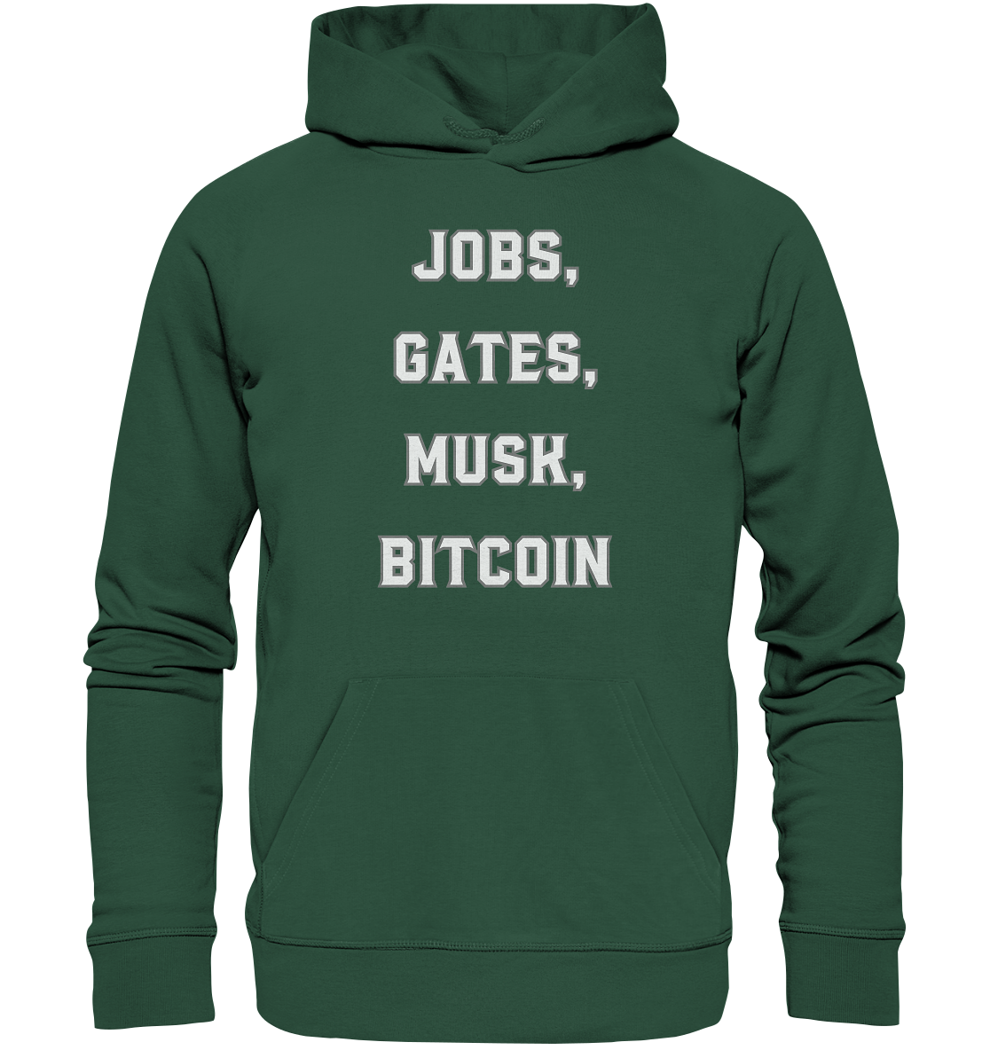 Steve Jobs, Bill Gates, Elon Musk, BITCOIN - Organic Basic Hoodie