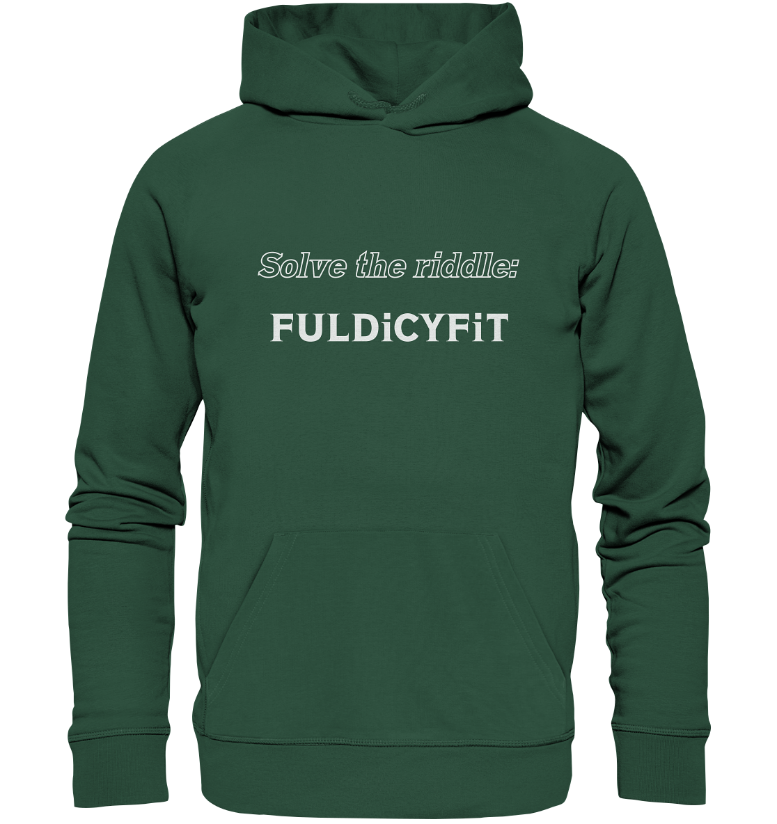 SOLVE THE RIDDLE - FULDiCYFiT - Organic Basic Hoodie