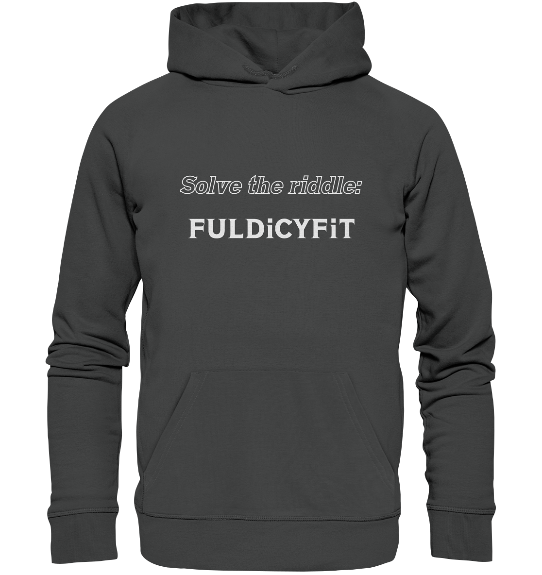 SOLVE THE RIDDLE - FULDiCYFiT - Organic Basic Hoodie
