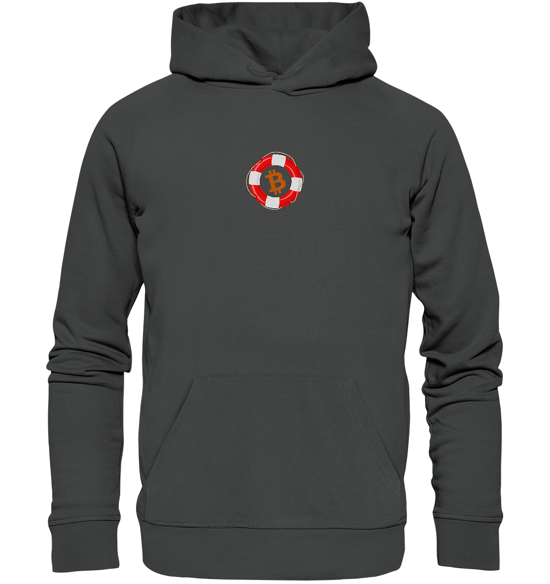 Minimalistisch Rettungsring Bitcoin - Organic Basic Hoodie