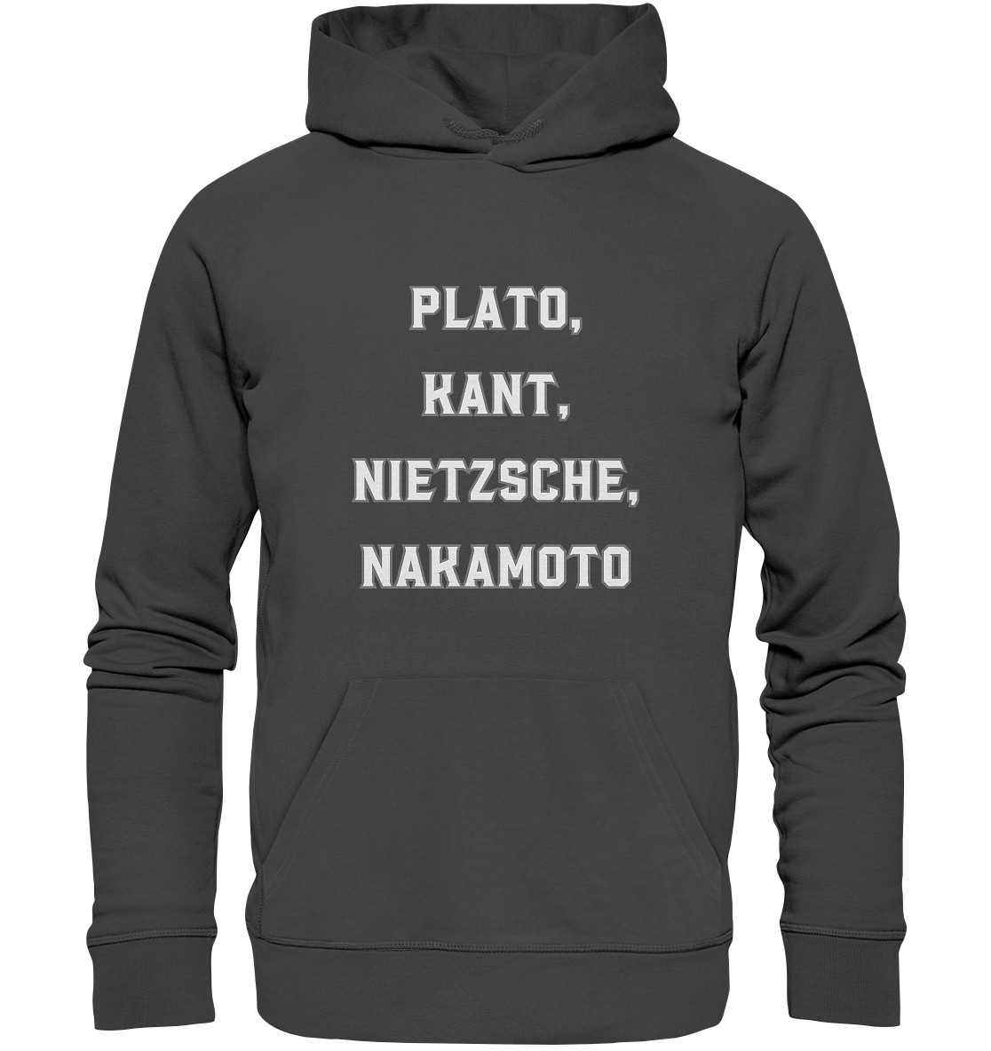 PLATO, KANT, NIETZSCHE, NAKANOTO - Organic Basic Hoodie