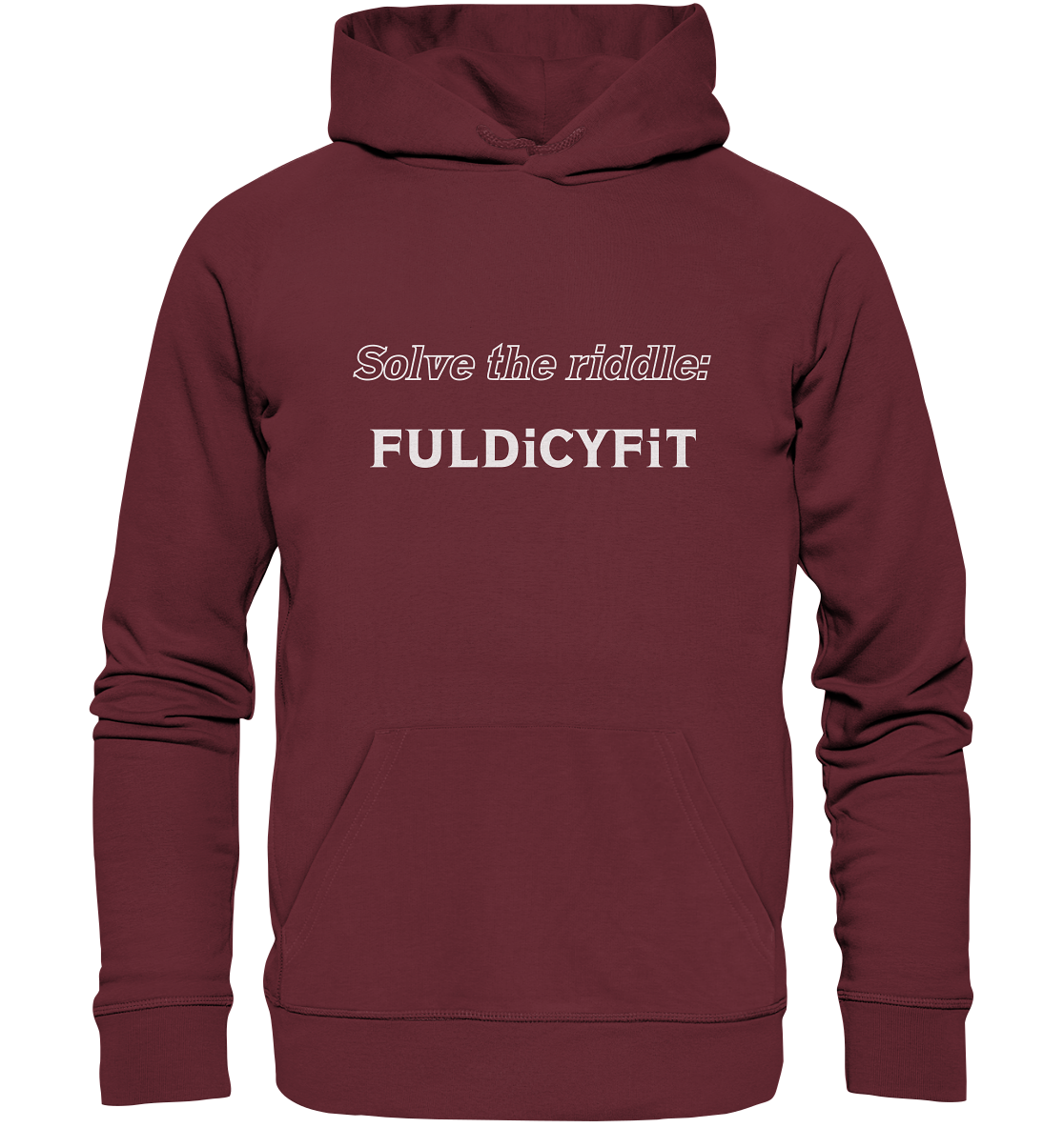 SOLVE THE RIDDLE - FULDiCYFiT - Organic Basic Hoodie