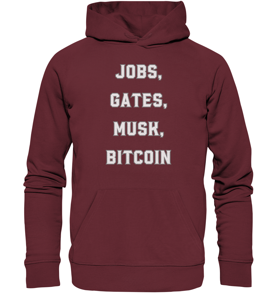 Steve Jobs, Bill Gates, Elon Musk, BITCOIN - Organic Basic Hoodie