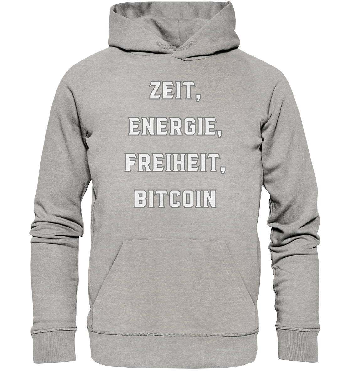 ZEIT, ENERGIE, FREIHEIT, BITCOIN - Organic Basic Hoodie