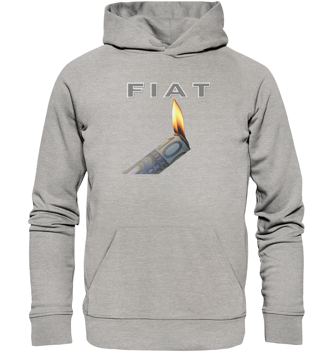 Fiat verbrennt Deine Zukunft - Organic Basic Hoodie