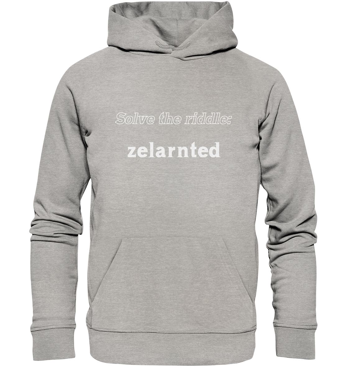 SOLVE THE RIDDLE - zelarnted - Organic Basic Hoodie