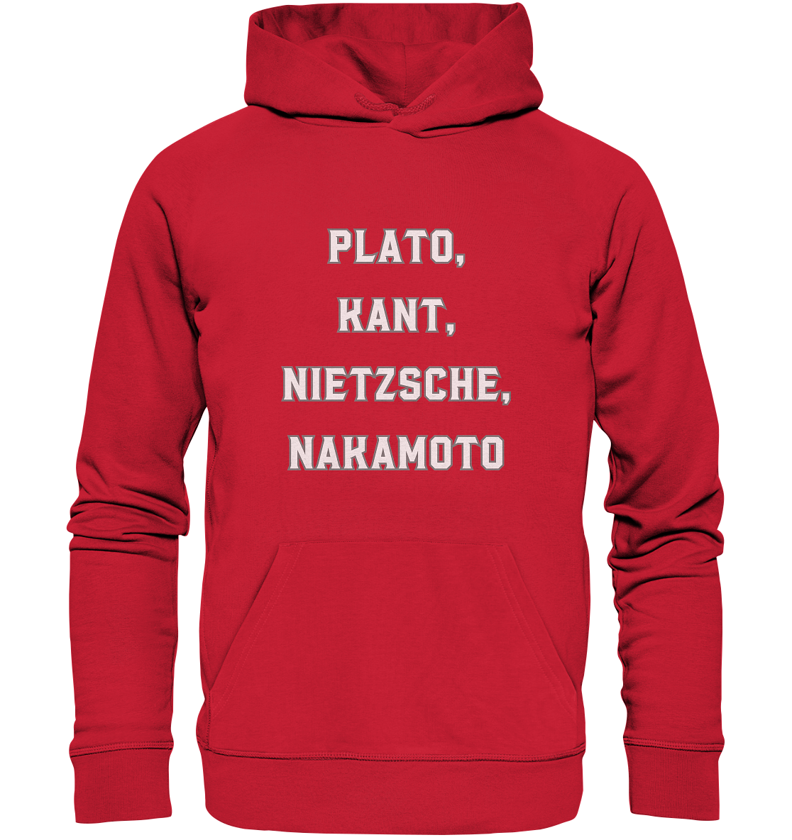 PLATO, KANT, NIETZSCHE, NAKANOTO - Organic Basic Hoodie