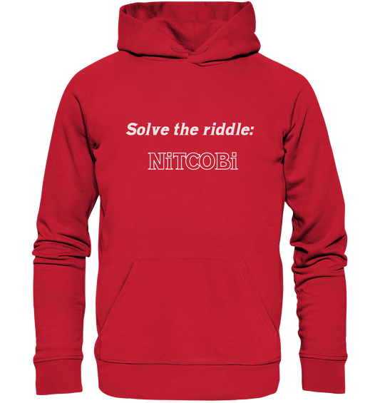 SOLVE THE RIDDLE - NiTCOBi - Organic Basic Hoodie
