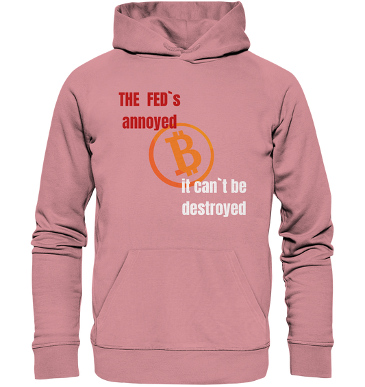 The FEDs annoyed... (gerade, versetzt) - Organic Basic Hoodie