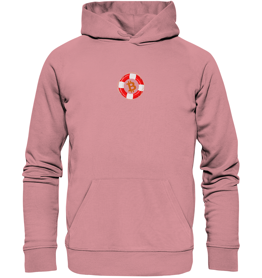 Minimalistisch Rettungsring Bitcoin - Organic Basic Hoodie