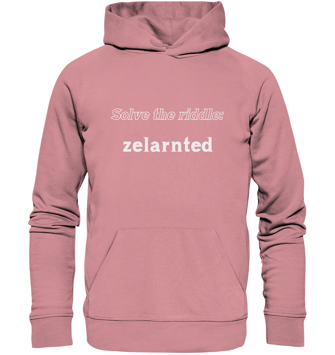 SOLVE THE RIDDLE - zelarnted - Organic Basic Hoodie