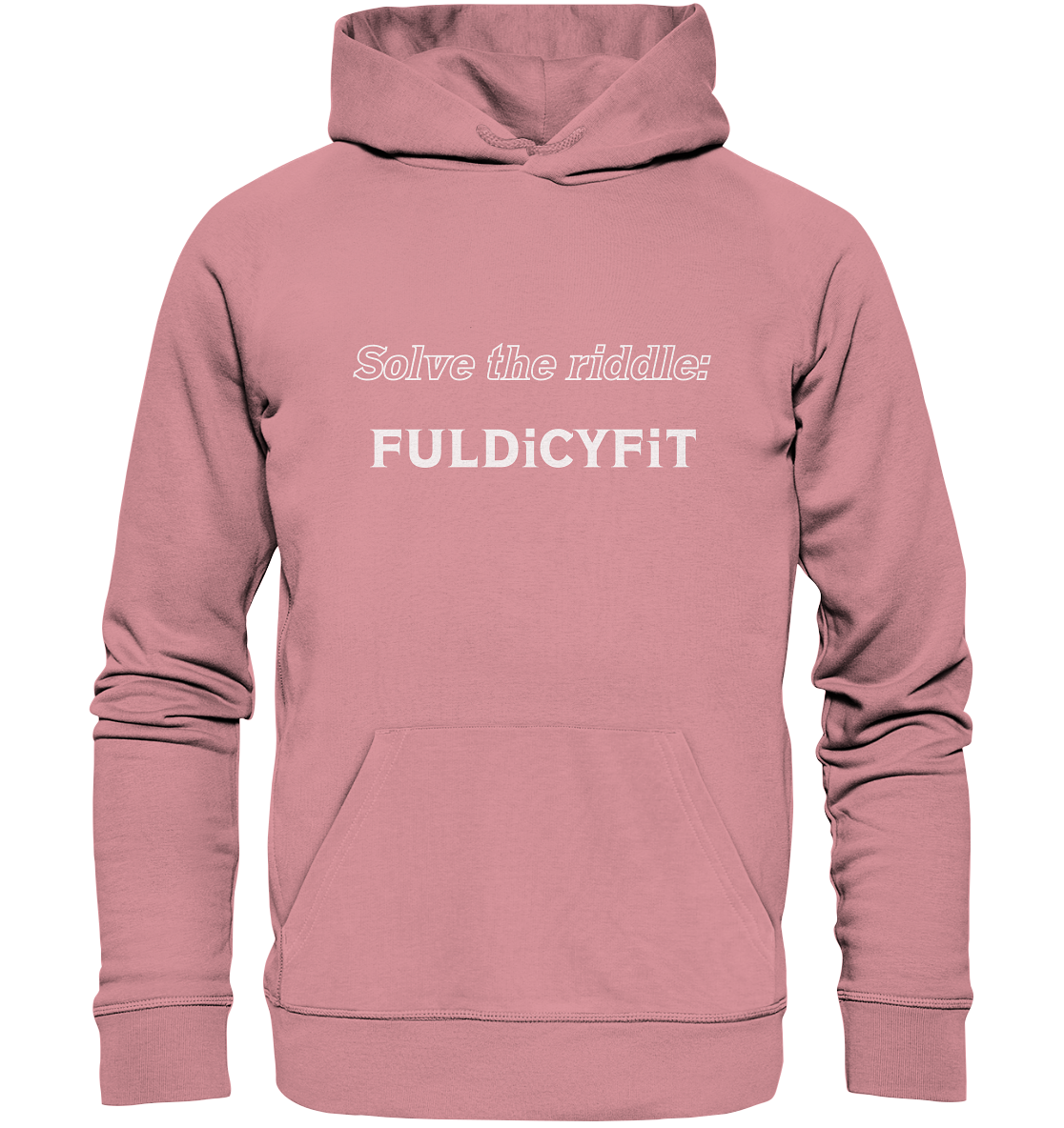 SOLVE THE RIDDLE - FULDiCYFiT - Organic Basic Hoodie
