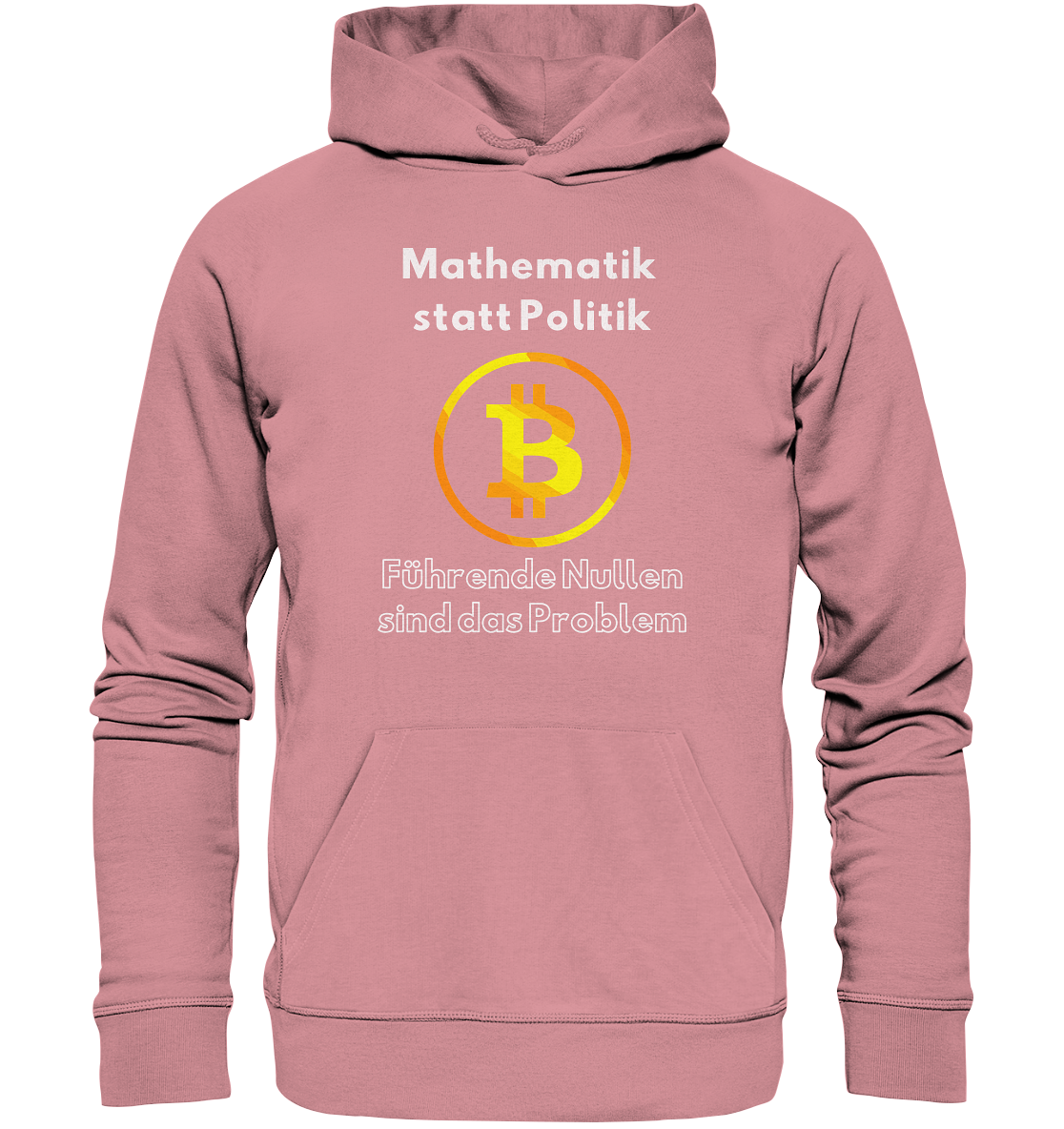 Mathematik statt Politik - führende Nullen sind (überall) das Problem ;-) Variante: unten offene Schrift - Organic Basic Hoodie