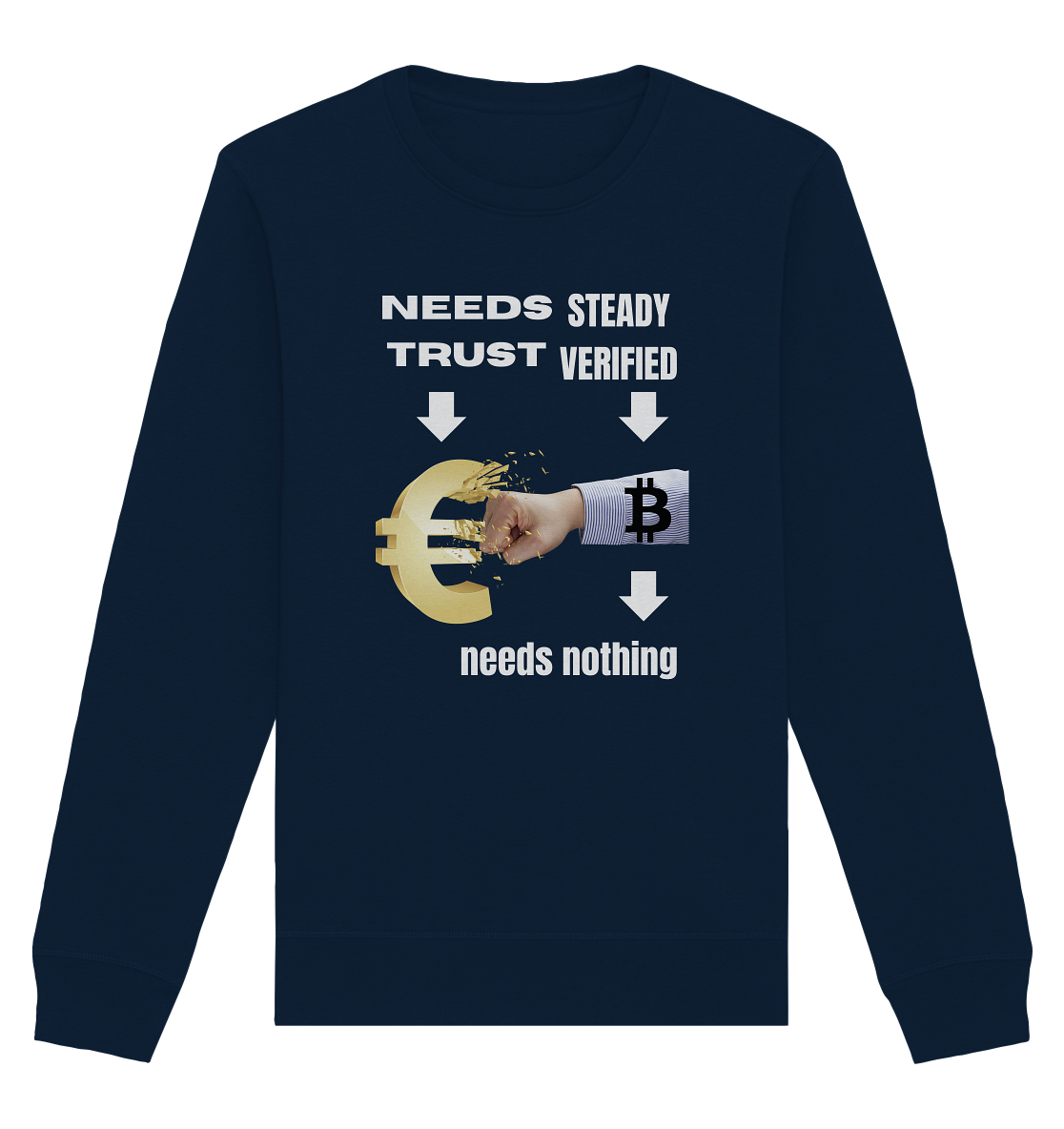 Needs TRUST / Needs NOTHING - Organic Basic Unisex Sweatshirt