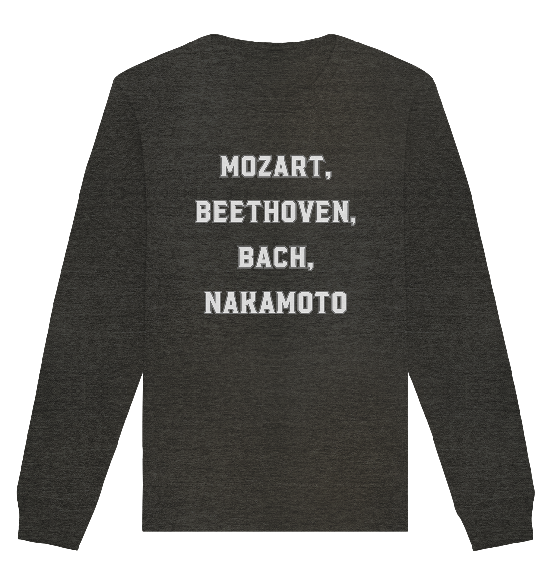 MOZART, BEETHOVEN, BACH, NAKAMOTO  - Organic Basic Unisex Sweatshirt