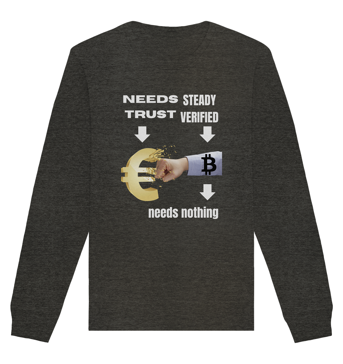 Needs TRUST / Needs NOTHING - Organic Basic Unisex Sweatshirt