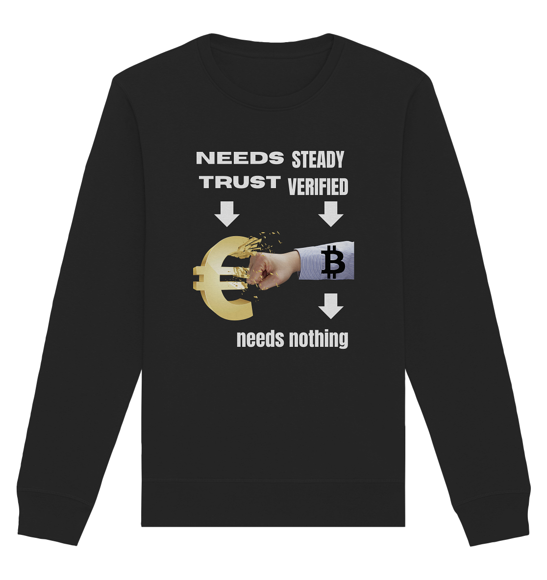 Needs TRUST / Needs NOTHING - Organic Basic Unisex Sweatshirt