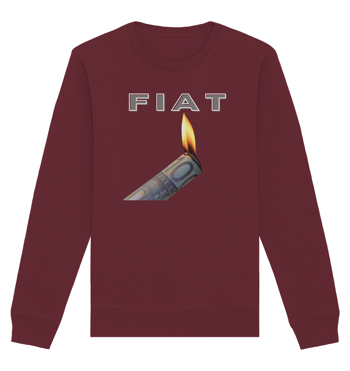 Fiat verbrennt Deine Zukunft - Organic Basic Unisex Sweatshirt