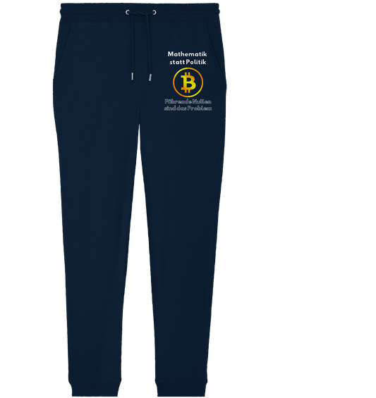 Mathematik statt Politik - führende Nullen sind (überall) das Problem ;-) Variante: unten offene Schrift - Organic Jogger Pants
