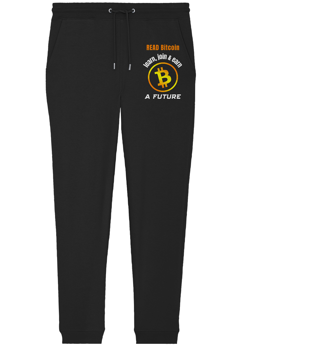 READ BITCOIN, learn & earn A FUTURE - Organic Jogger Pants