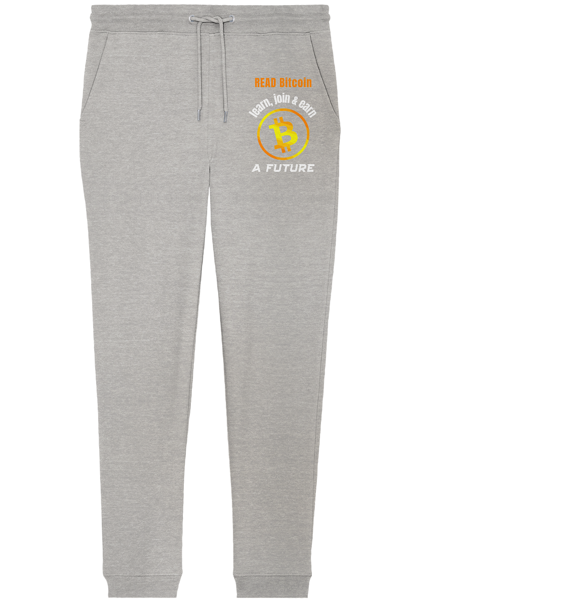 READ BITCOIN, learn & earn A FUTURE - Organic Jogger Pants
