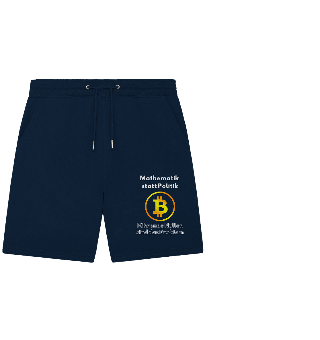 Mathematik statt Politik - führende Nullen sind (überall) das Problem ;-) Variante: unten offene Schrift - Organic Jogger Shorts