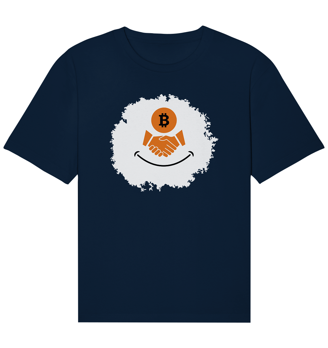 Bitcoin handshake Smiley - Organic Relaxed Shirt