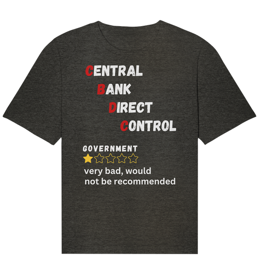 CENTRAL BANK DIRECT CONTROL - GOVERNMENT...not be recommended - STUDY BITCOIN  - Organic Relaxed Shirt