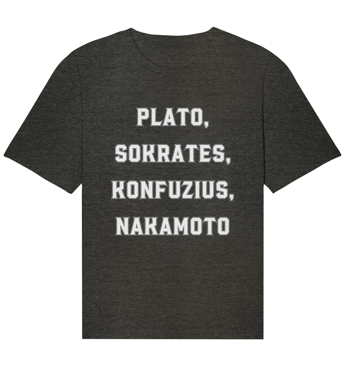 PLATO, SOKRATES, KONFUZIUS, NAKAMOTO  - Organic Relaxed Shirt
